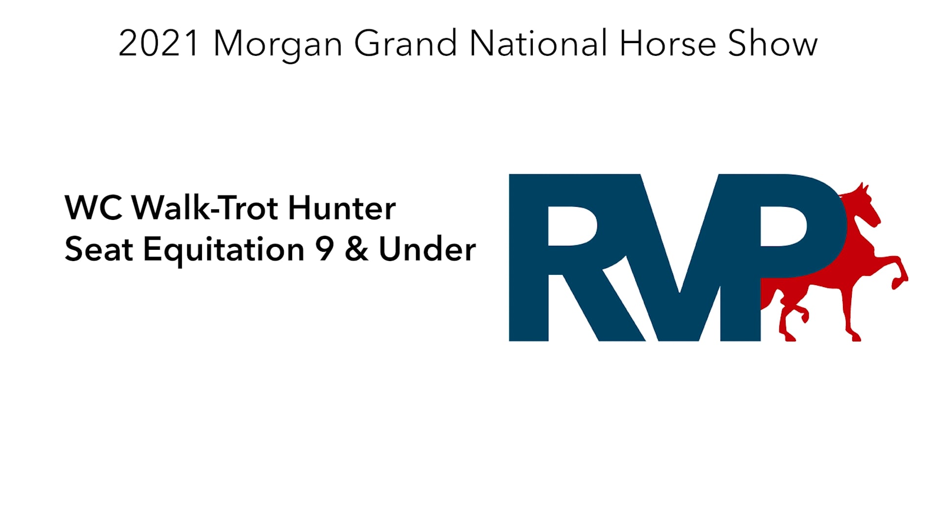 MGN21 - Class 373 - WC Walk-Trot Hunter Seat Equitation 9 & Under