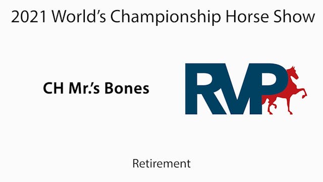 WCHS21 - Retirement - CH Mr.'s Bones