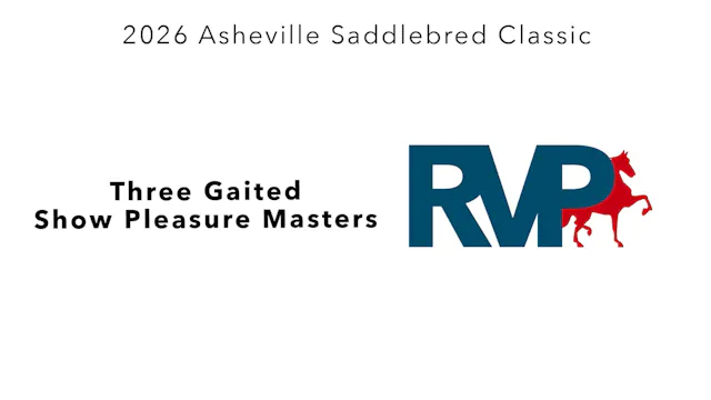 ASC26 - Class 32 - Three Gaited Show ...