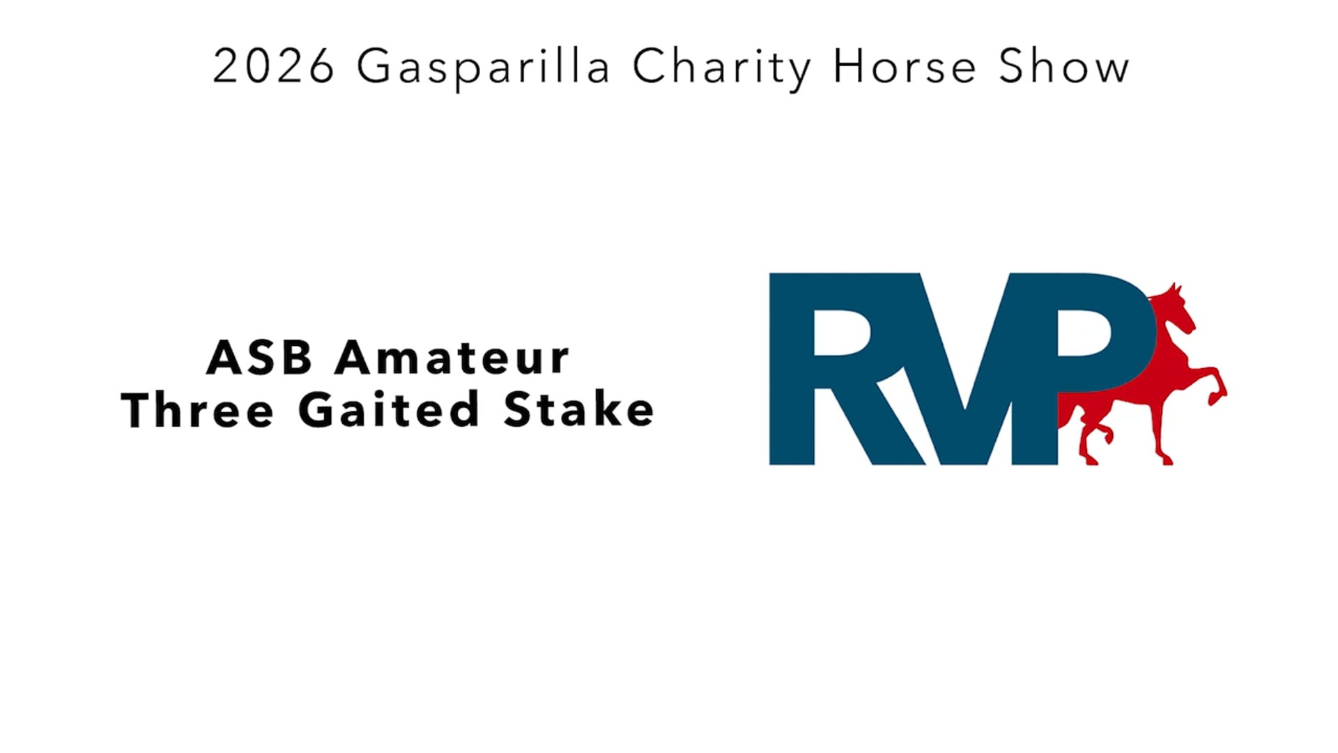 GC26 - Class 166 - ASB Amateur Three Gaited Stake