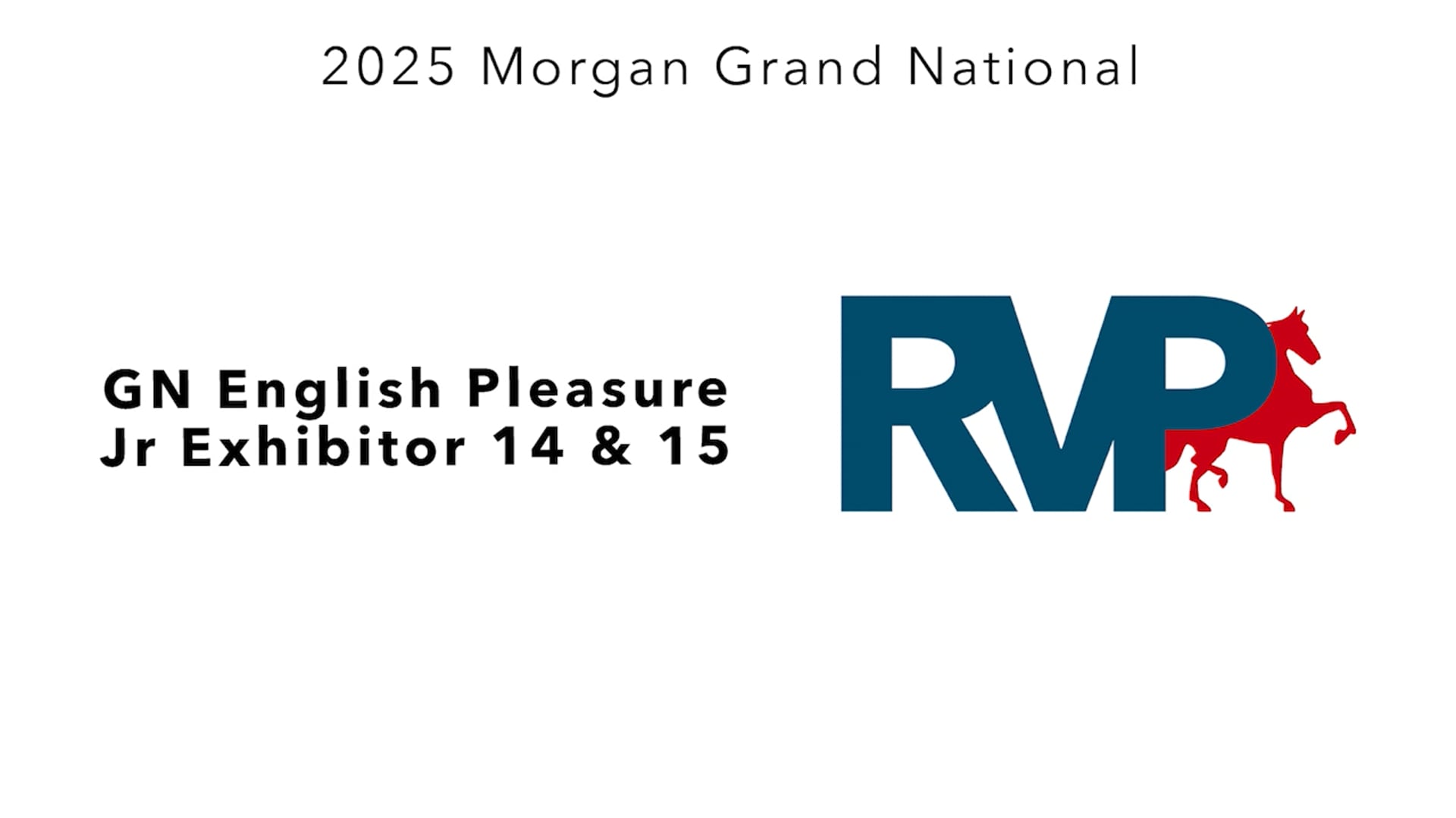 MGN25 - Class 38 - GN English Pleasure Jr Exhibitor 14 & 15