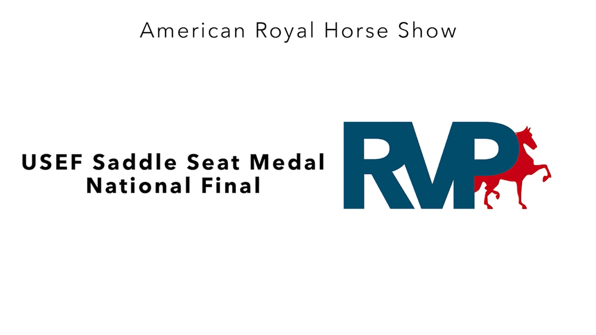 AR24 - Class 176 - USEF Saddle Seat Medal National Final