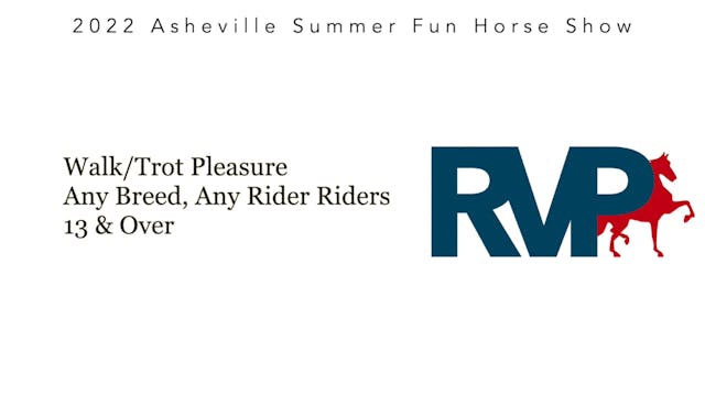 ASF22 - Class 51 - Walk:Trot Pleasure...