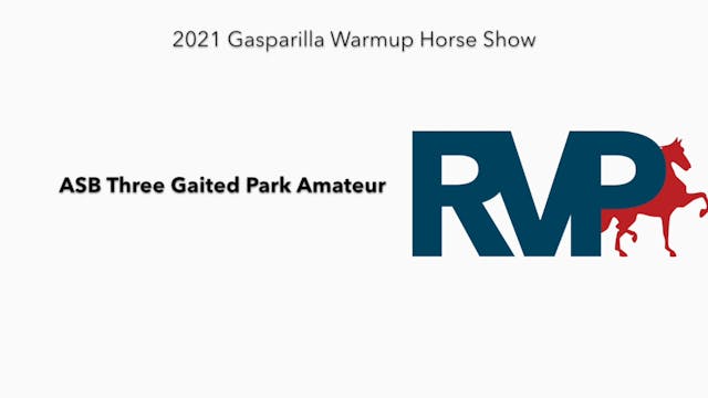 GASP21 - Class 42 - ASB Three Gaited ...