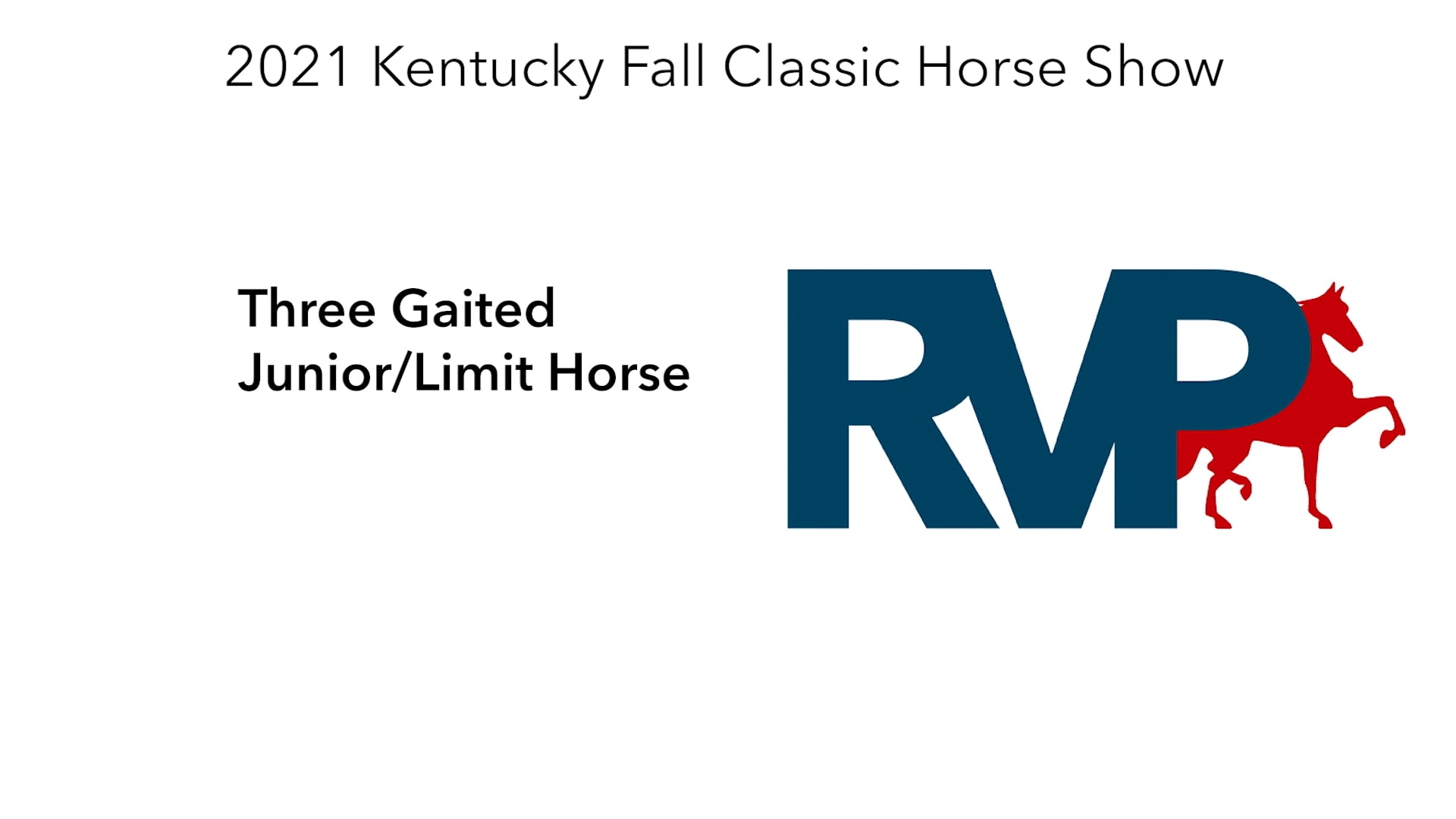 KYFC21 - Class 33 - Three Gaited Junior-Limit Horse