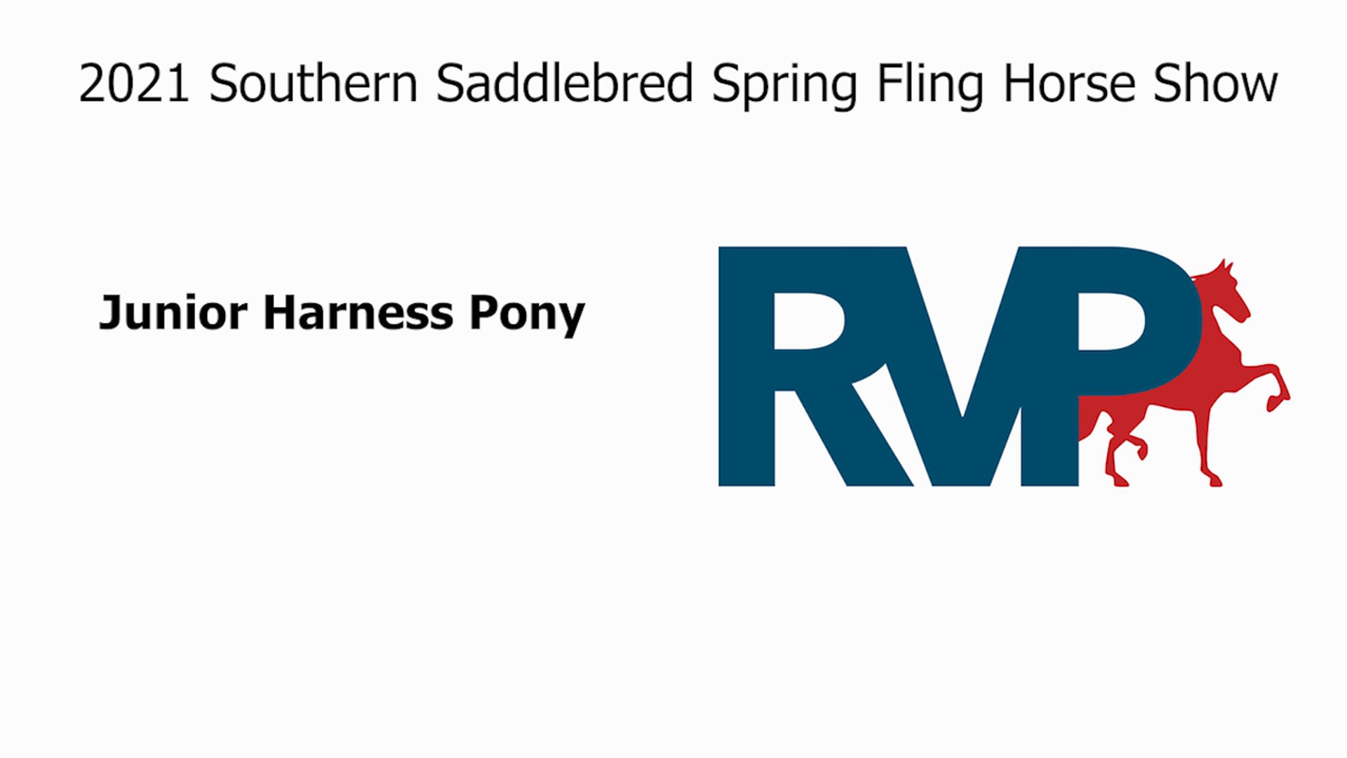 SSSF21 - Class 50 - Junior Harness Pony