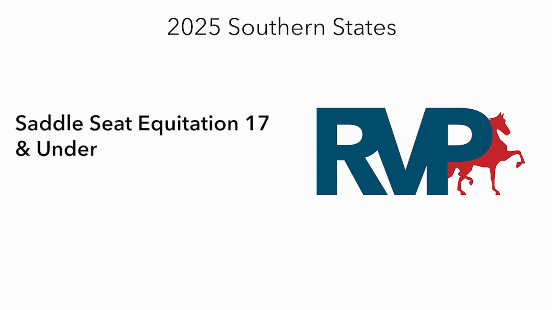 SS25 - Class 32 -  Saddle Seat Equitation 17 & Under