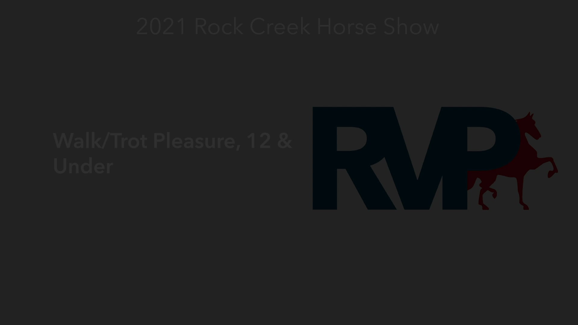 RC21 - Class 26 - Walk-Trot Pleasure, 12 & Under