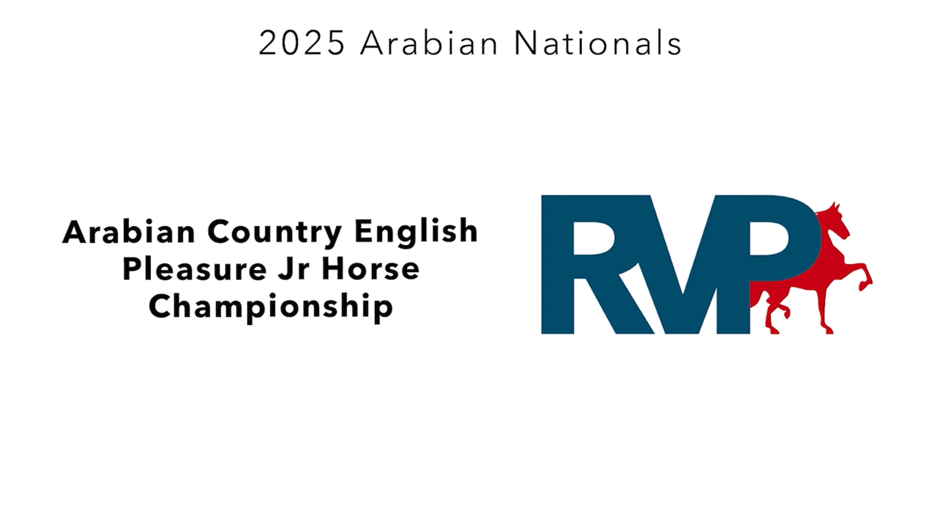 AN25 - Class 112 - Arabian Country English Pleasure Jr Horse Championship