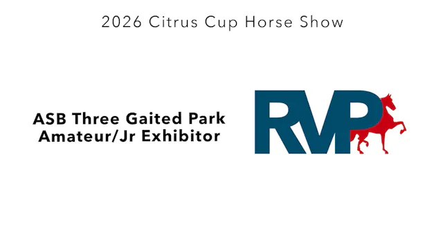 CC26 - Class 80 - ASB Three Gaited Pa...