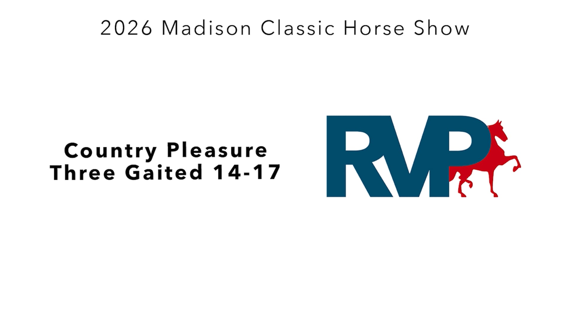 MC26 - Class 75 - Country Pleasure Three Gaited 14-17