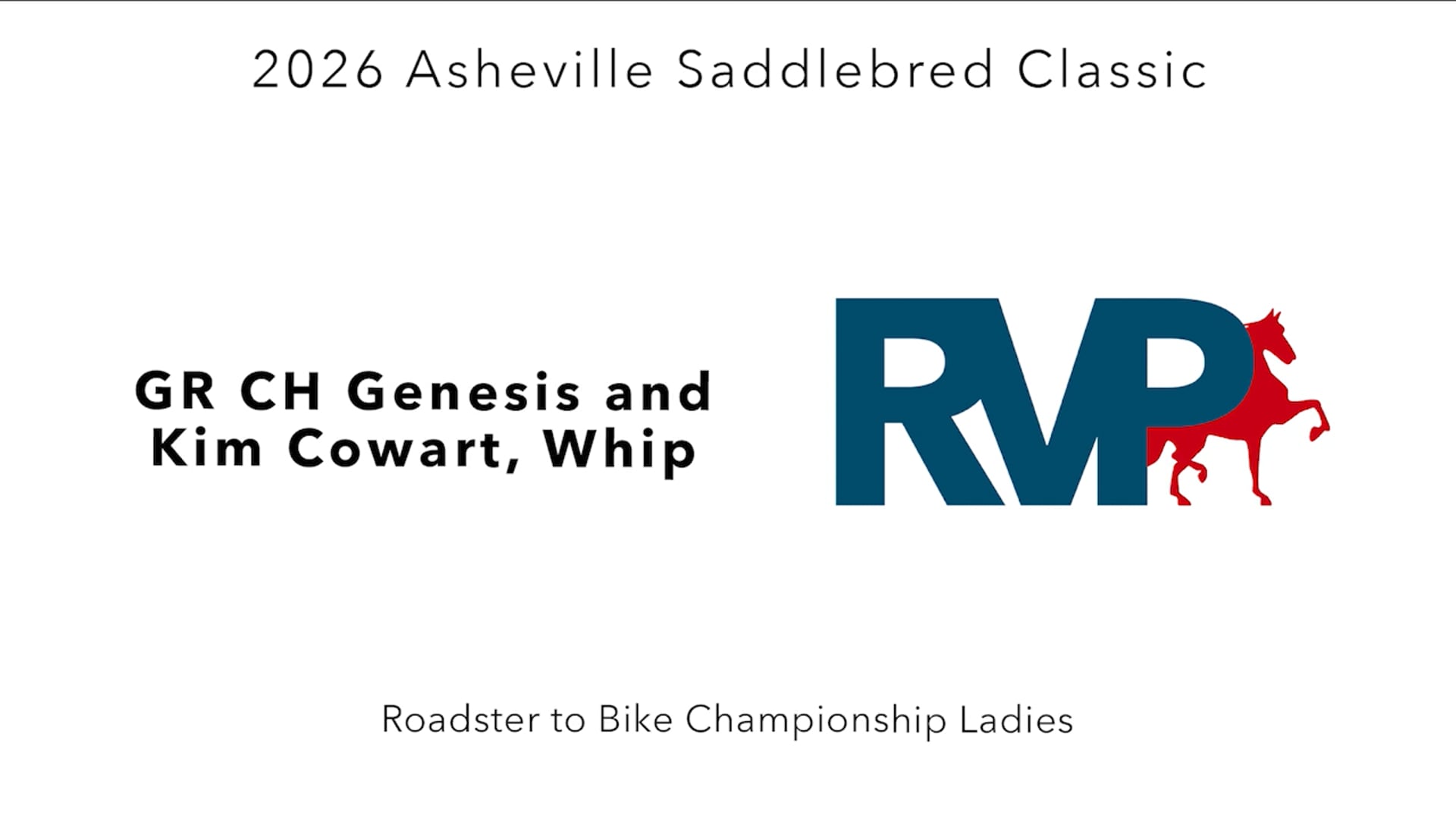 ASC26 - Class 135 - GR CH Genesis and Kim Cowart, Whip