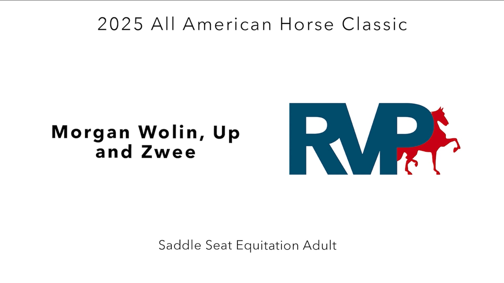 AAC25 - Class 60 - Morgan Wolin, Up and Zwee
