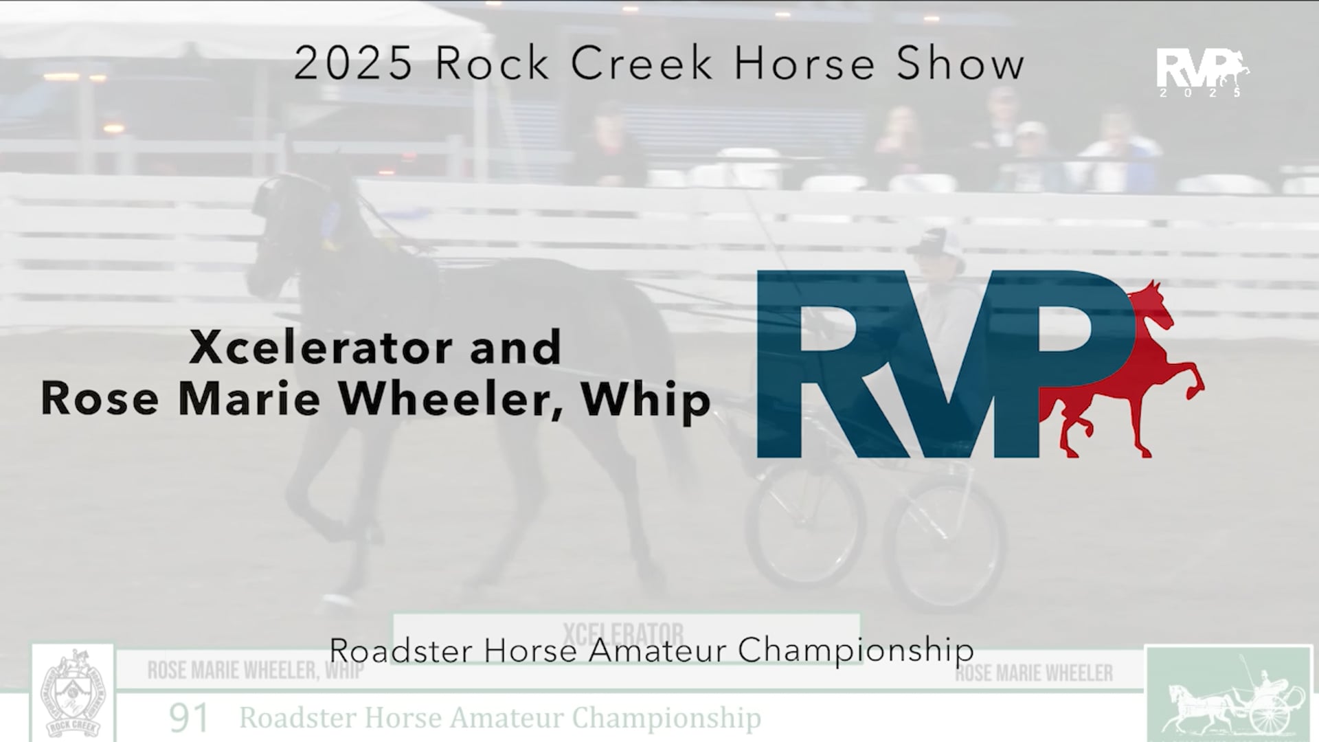 RC25 - Class 91 - Xcelerator and Rose Marie Wheeler, Whip