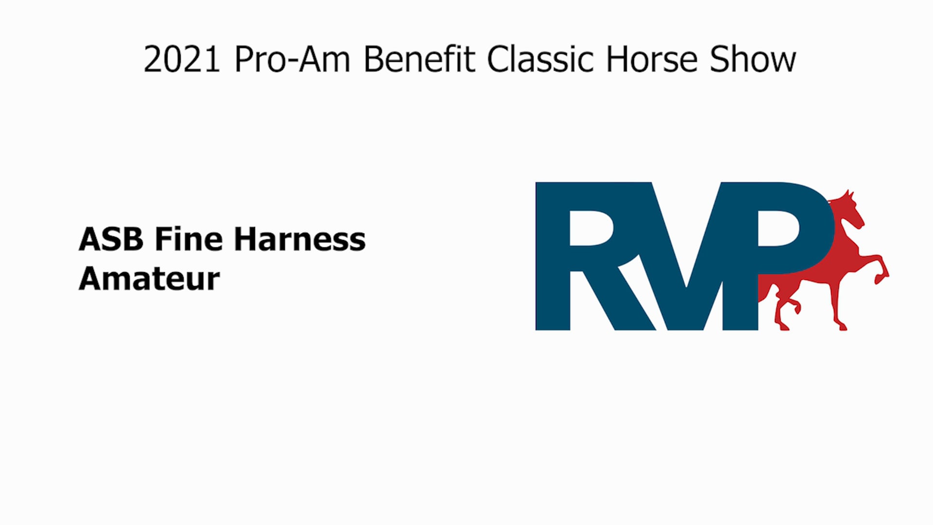 PA21 - Class 53 ASB Fine Harness Amateur