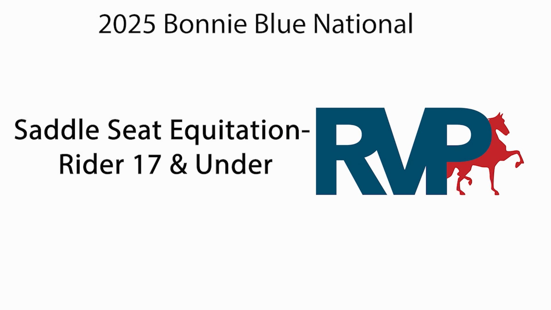 BB25 - Class 52 - Saddle Seat Equitation- Rider 17 & Under