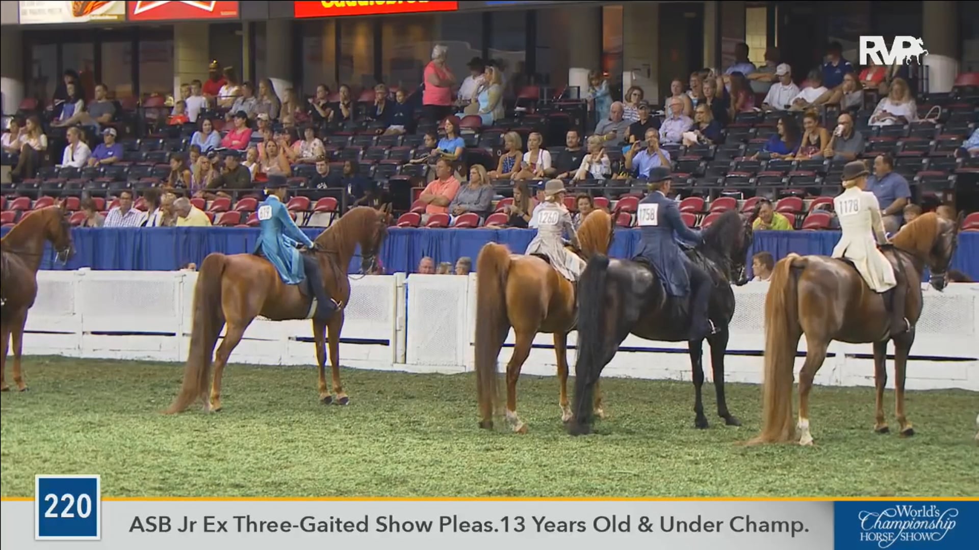2016 WCHS - Class 220 ASB Junior Exhibitor 13 & Under Three Gaited Show Pleasure Championship