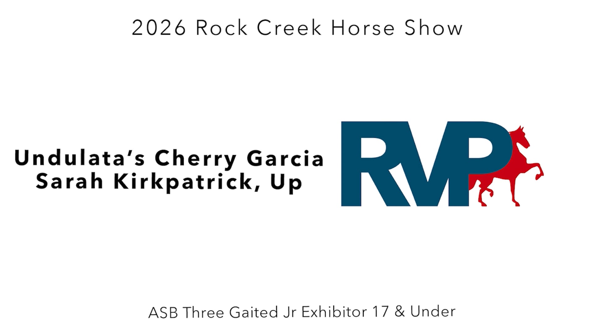 RC26 - Class 63 - Undulata's Cherry Garcia and Sarah Kirkpatrick, Up