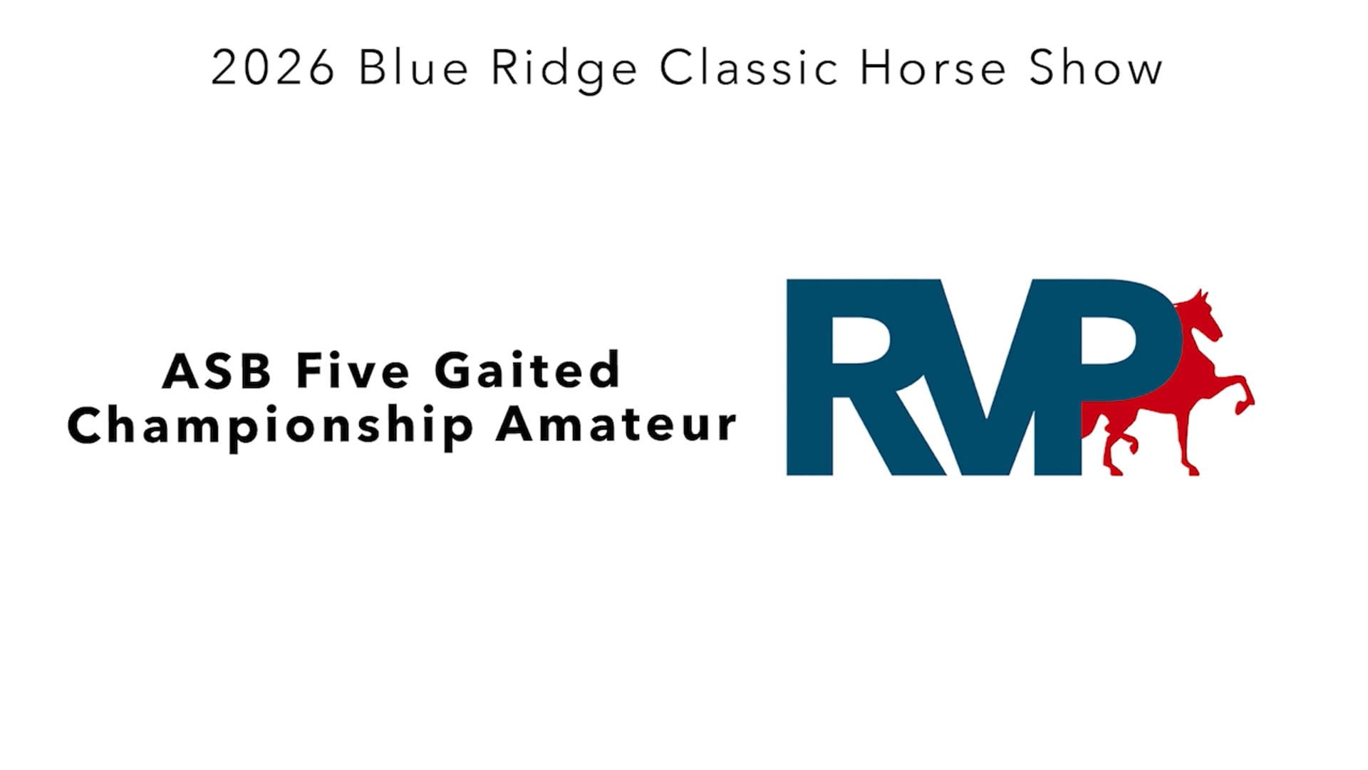 BR26 - Class 148 - ASB Five Gaited Championship Amateur