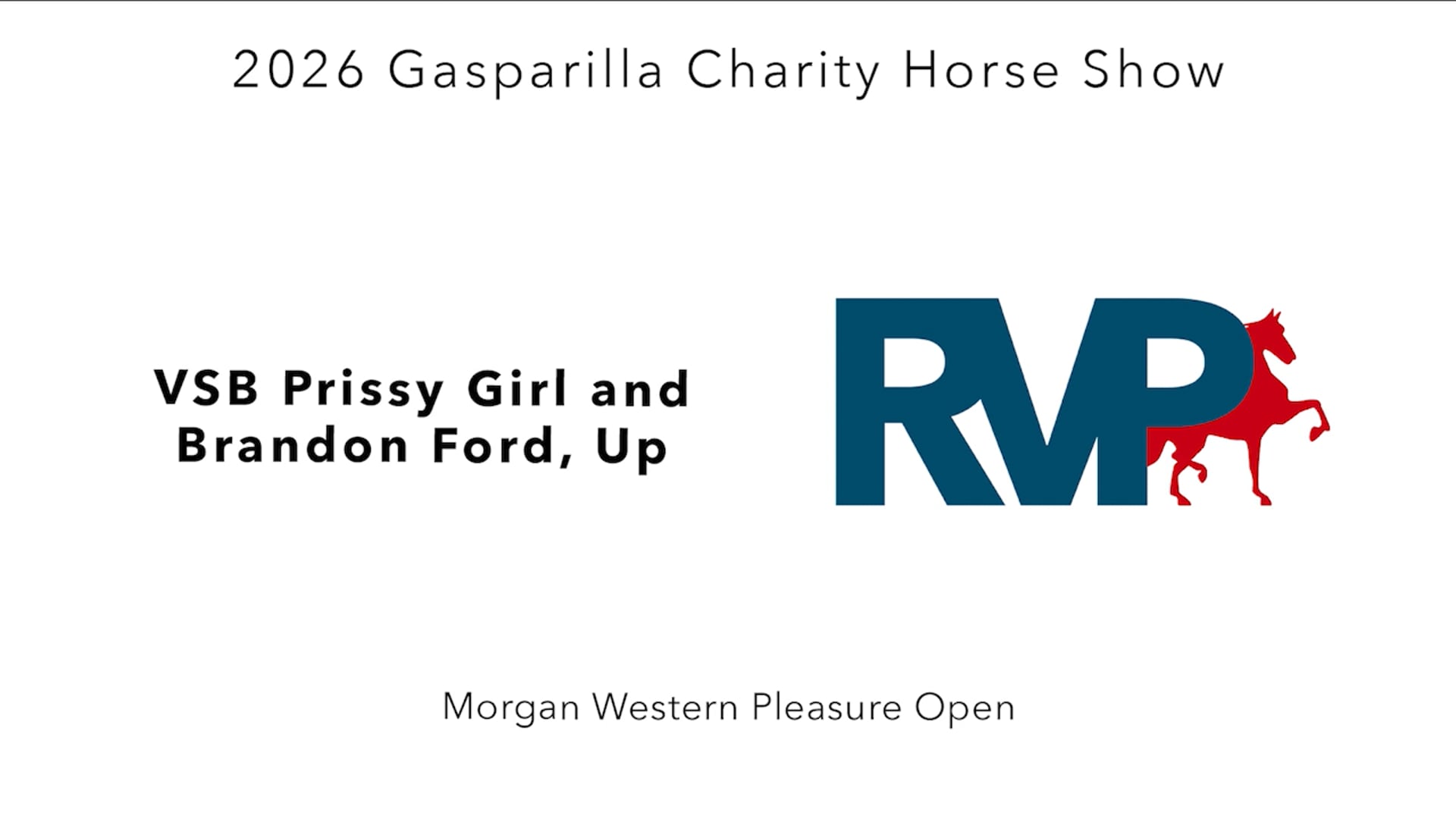 GC26 - Class 30 - VSB Prissy Girl and Brandon Ford, Up