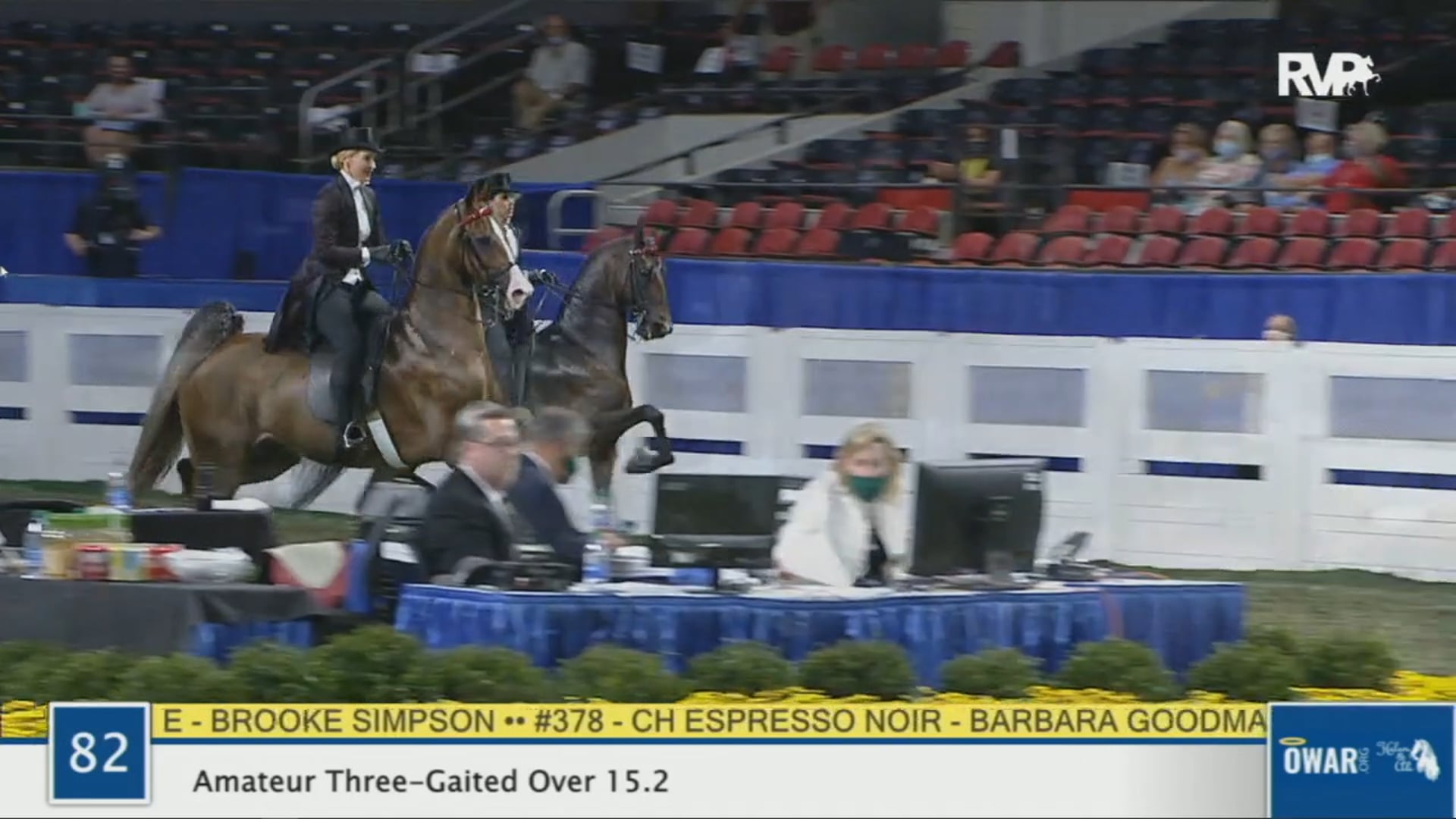 WCHS 2020 Class 82 - Amateur Three-Gaited Over 15.2