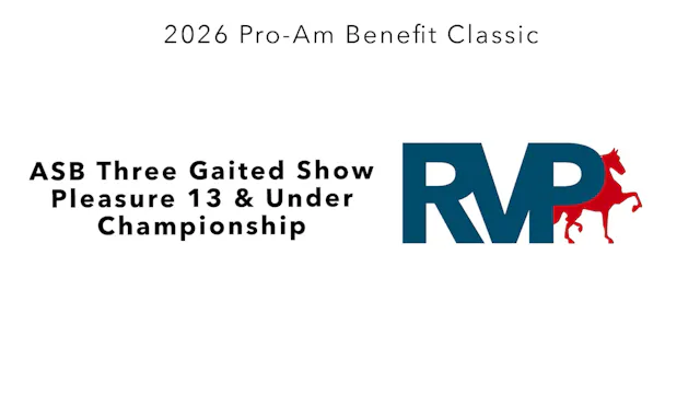 ProAm26 - Class 101 - ASB Three Gaite...