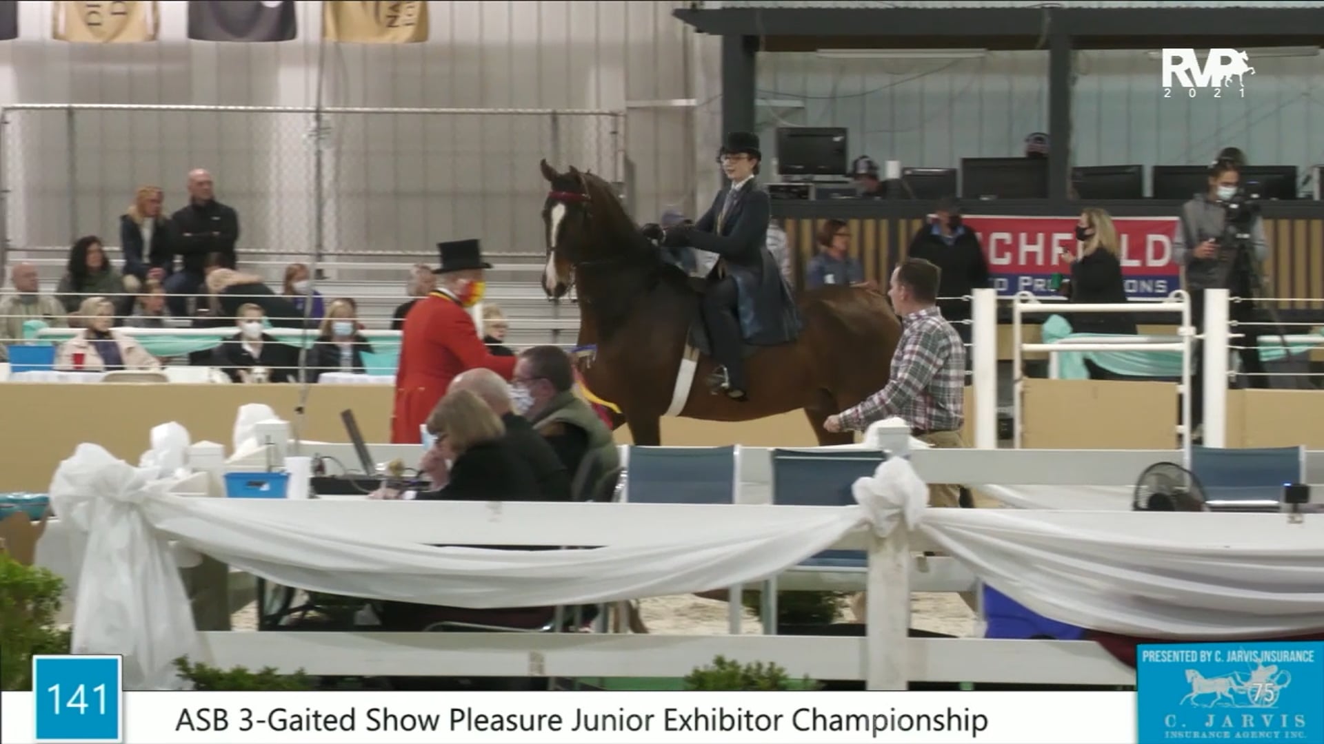 BS21 - Class 141 - ASB Three Gaited Show Pleasure Junior Exhibitor Championship