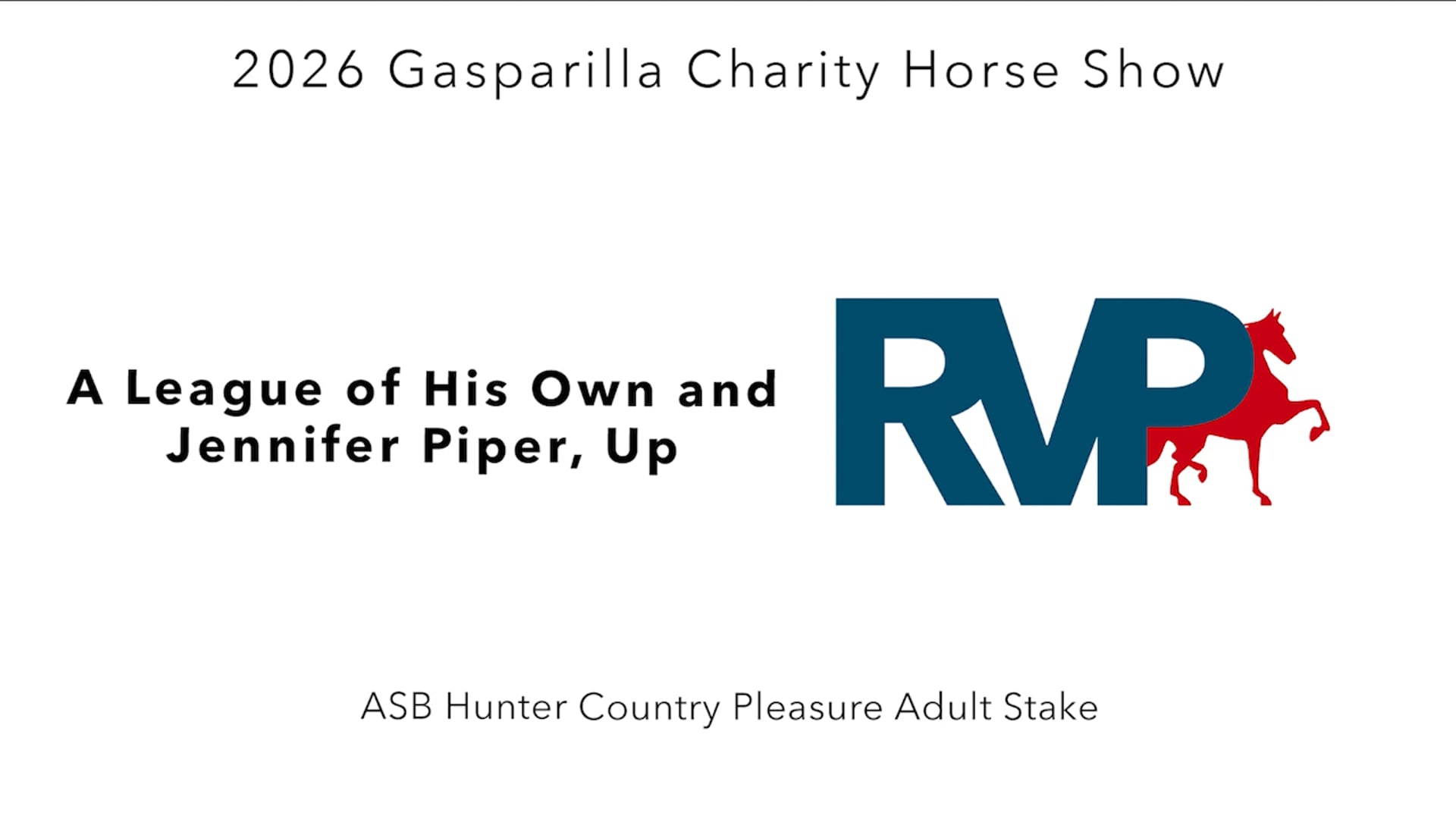 GC26 - Class 114 - A League of His Own and Jennifer Piper, Up