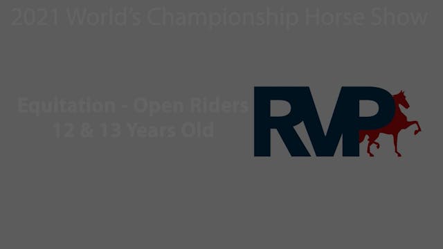 WCHS21 - Class 51 - Equitation Open R...