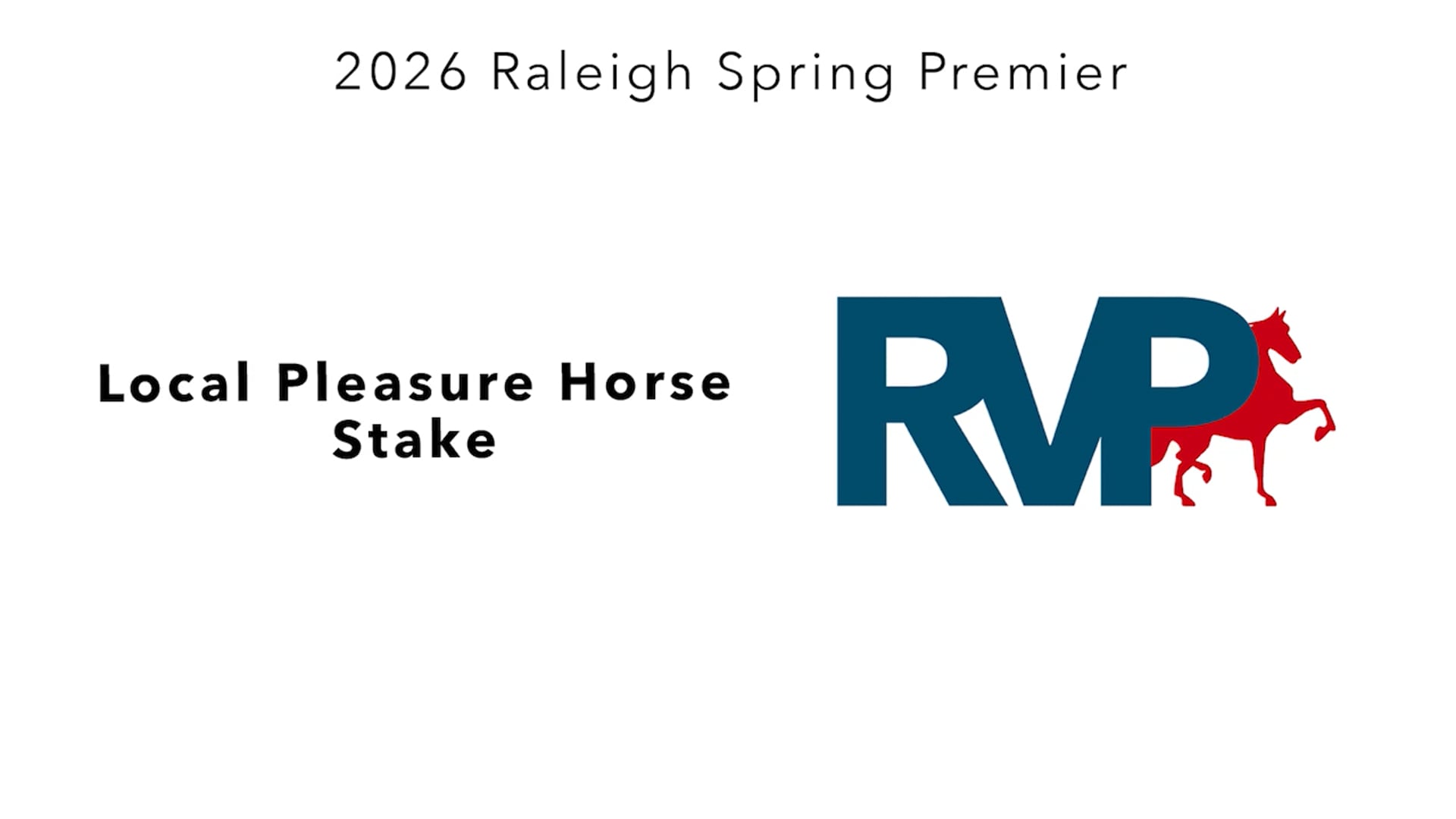 RSP26 - Class 41 - Local Pleasure Horse Stake