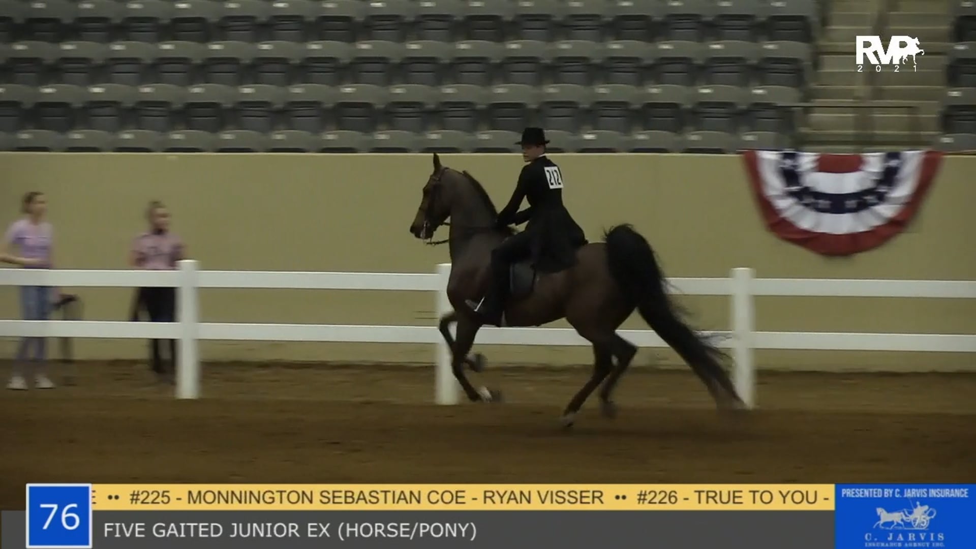 KYSP21 - Class 76 - Five Gaited Junior Exhibitor Horse and Pony