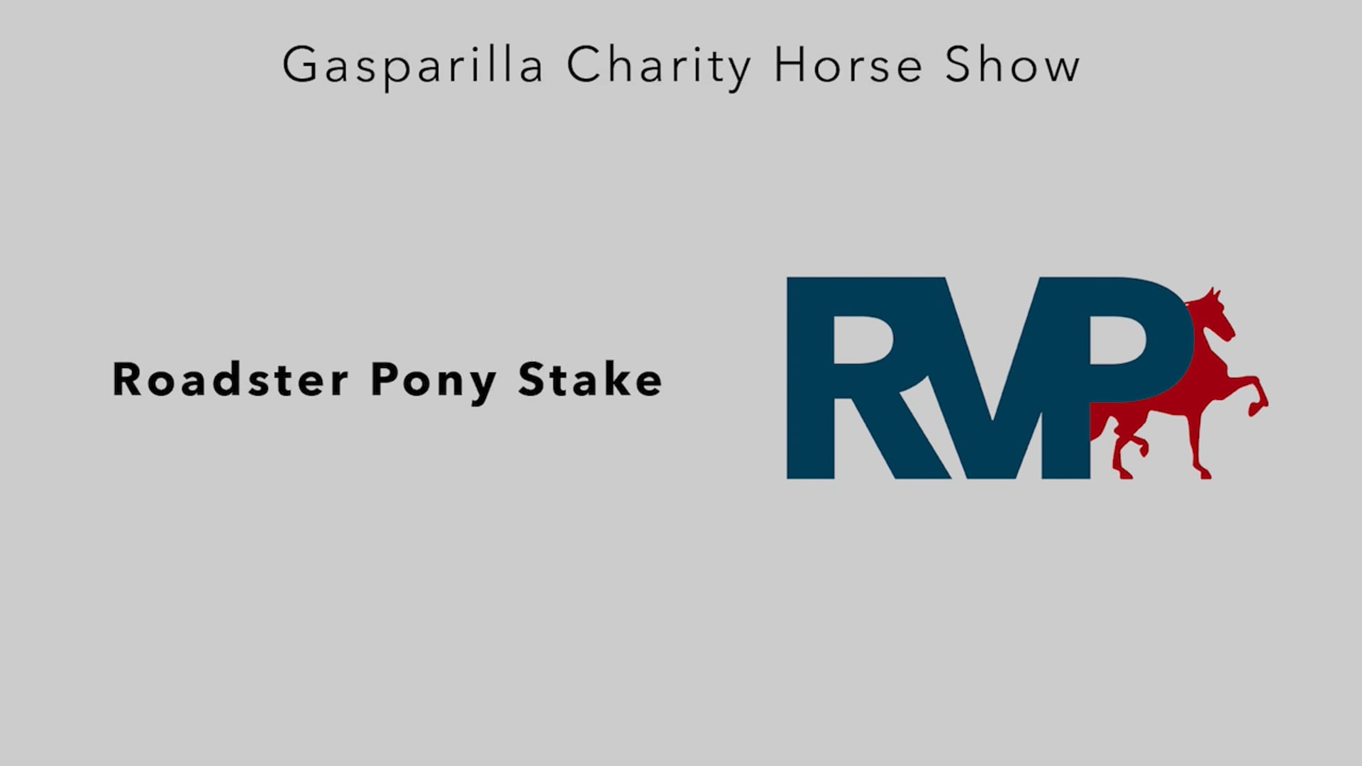 GC25 - Class 168 - Roadster Pony Stake