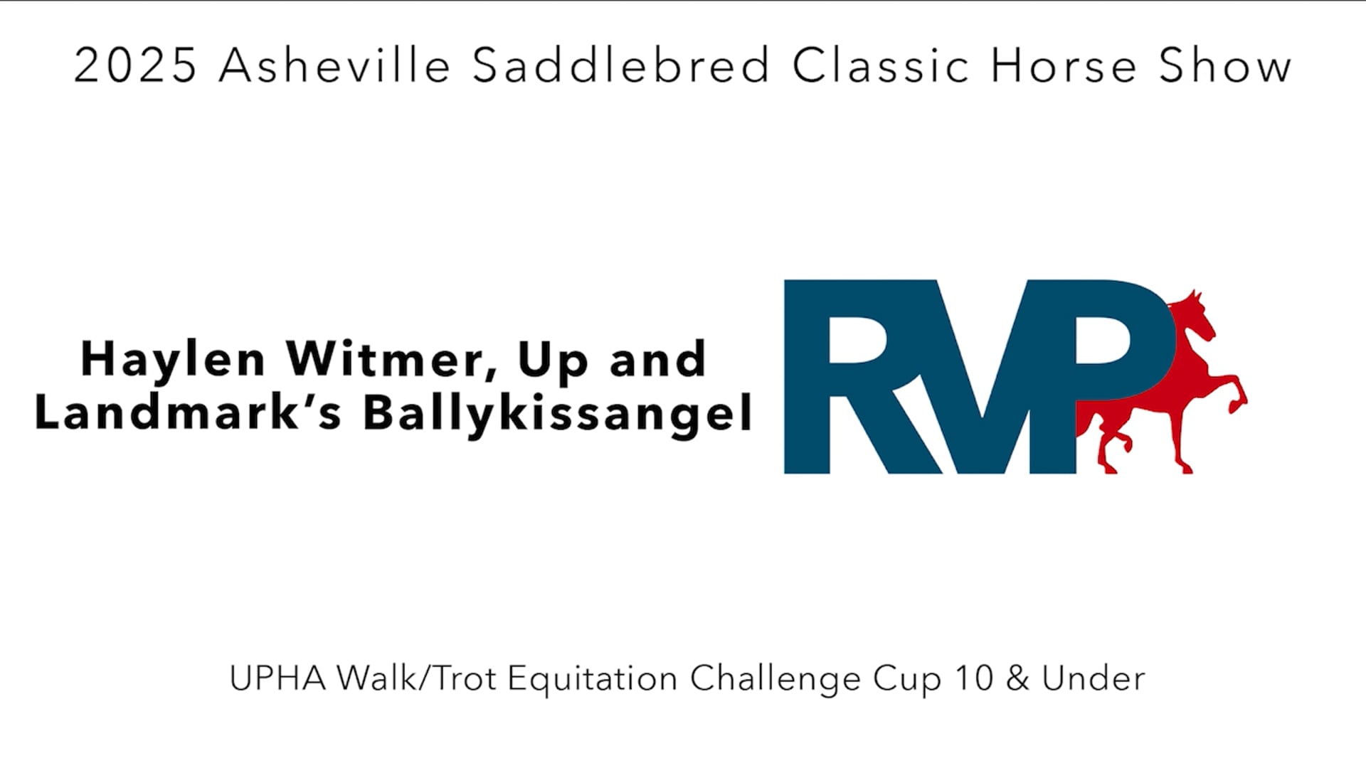 ASC25 - Class 90 - Haylen Witmer, Up and Landmark's Ballykissangel