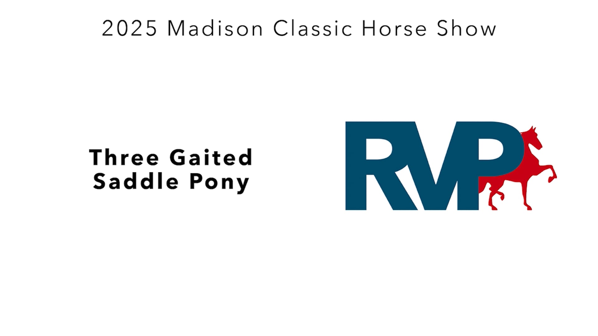 MC25 - Class 81 - Three Gaited Saddle Pony