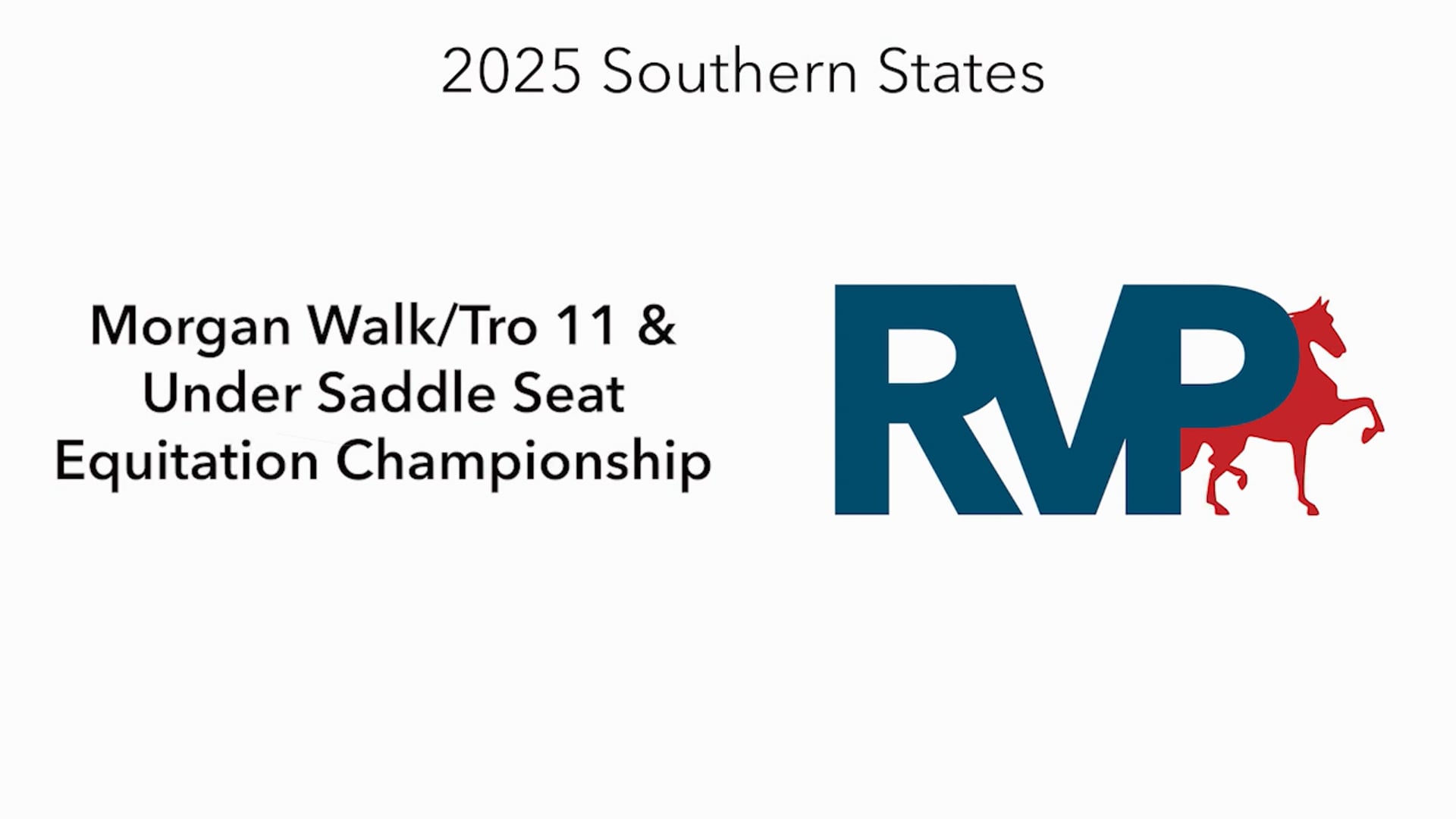 SS25 - Class 146 -  Morgan Walk:Tro 11 & Under Saddle Seat Equitation Championship