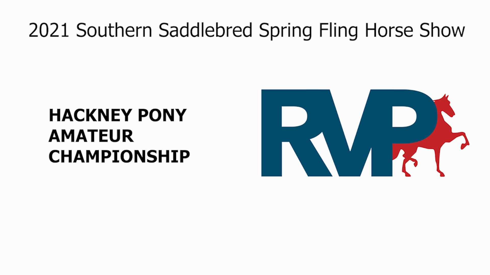 SSSF21 - Class 81 - Amateur Hackney Pony Championship 