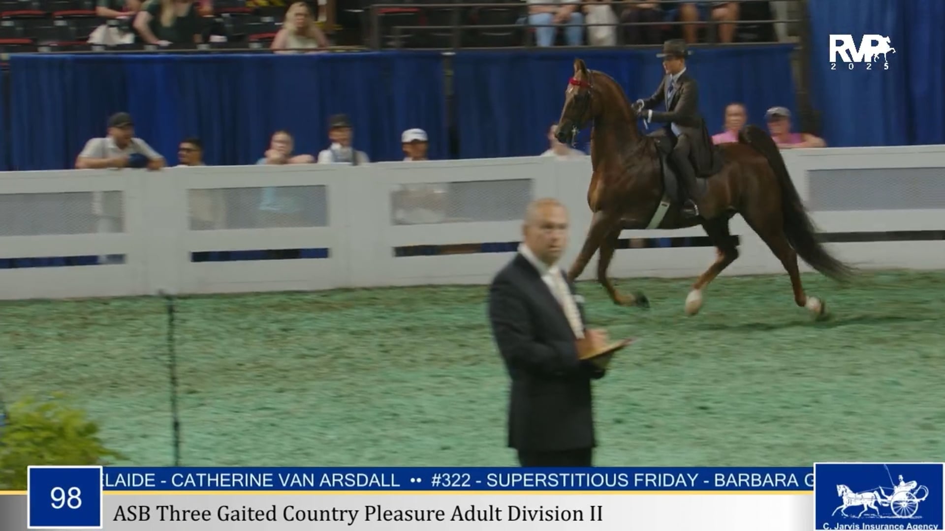 WCHS25 - Class 99.1 - Jr Exhibitor Three Gaited 13 & Under Section 1