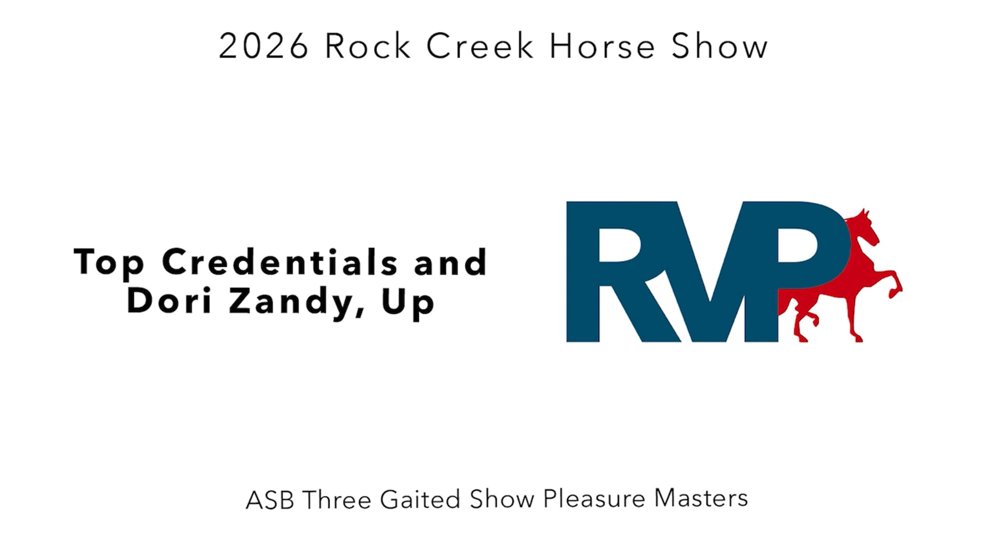 RC26 - Class 21 - Top Credentials and Dori Zandy, Up