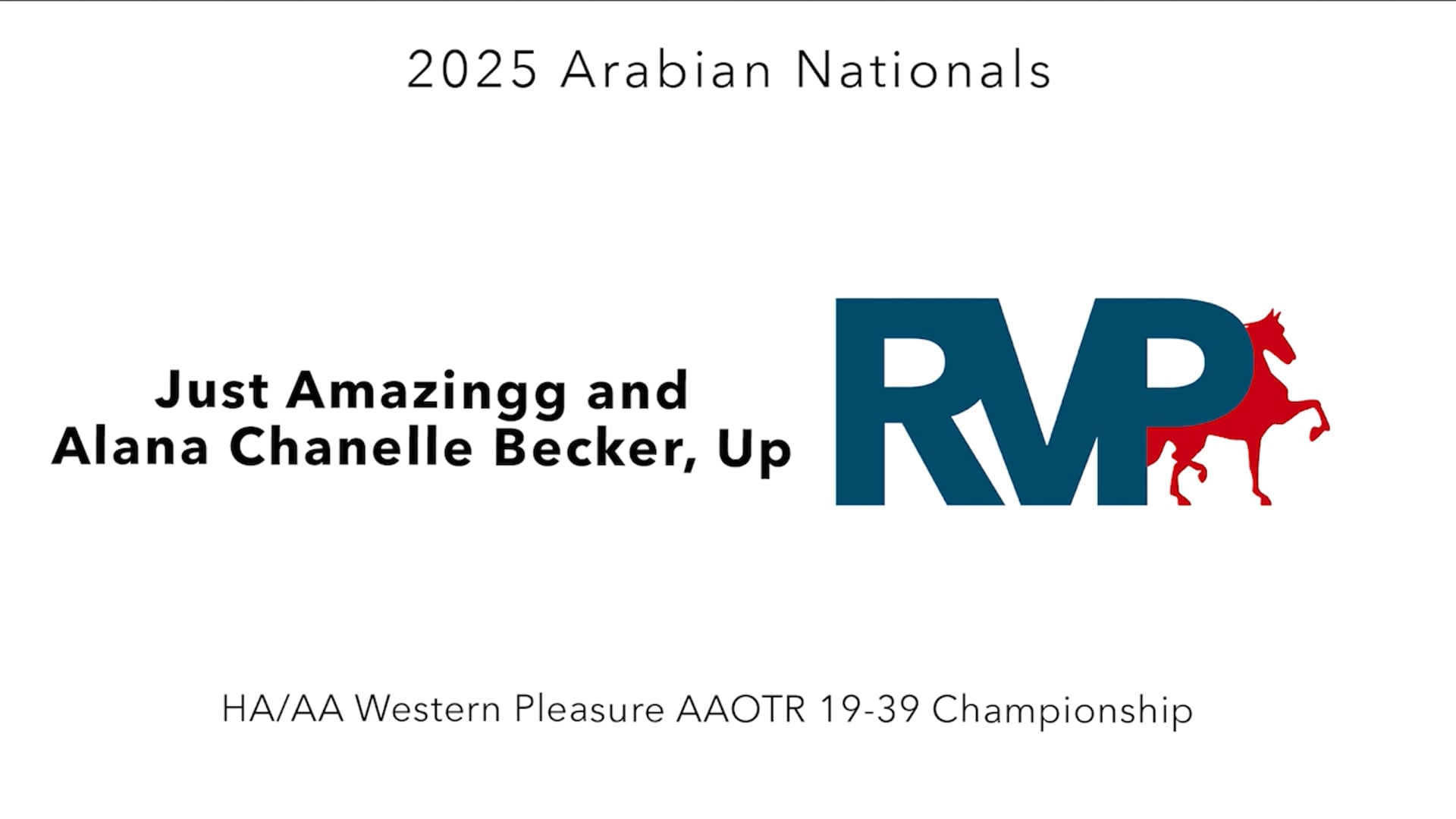 AN25 - Class 2161 - Just Amazingg and Alana Chanelle Becker, Up