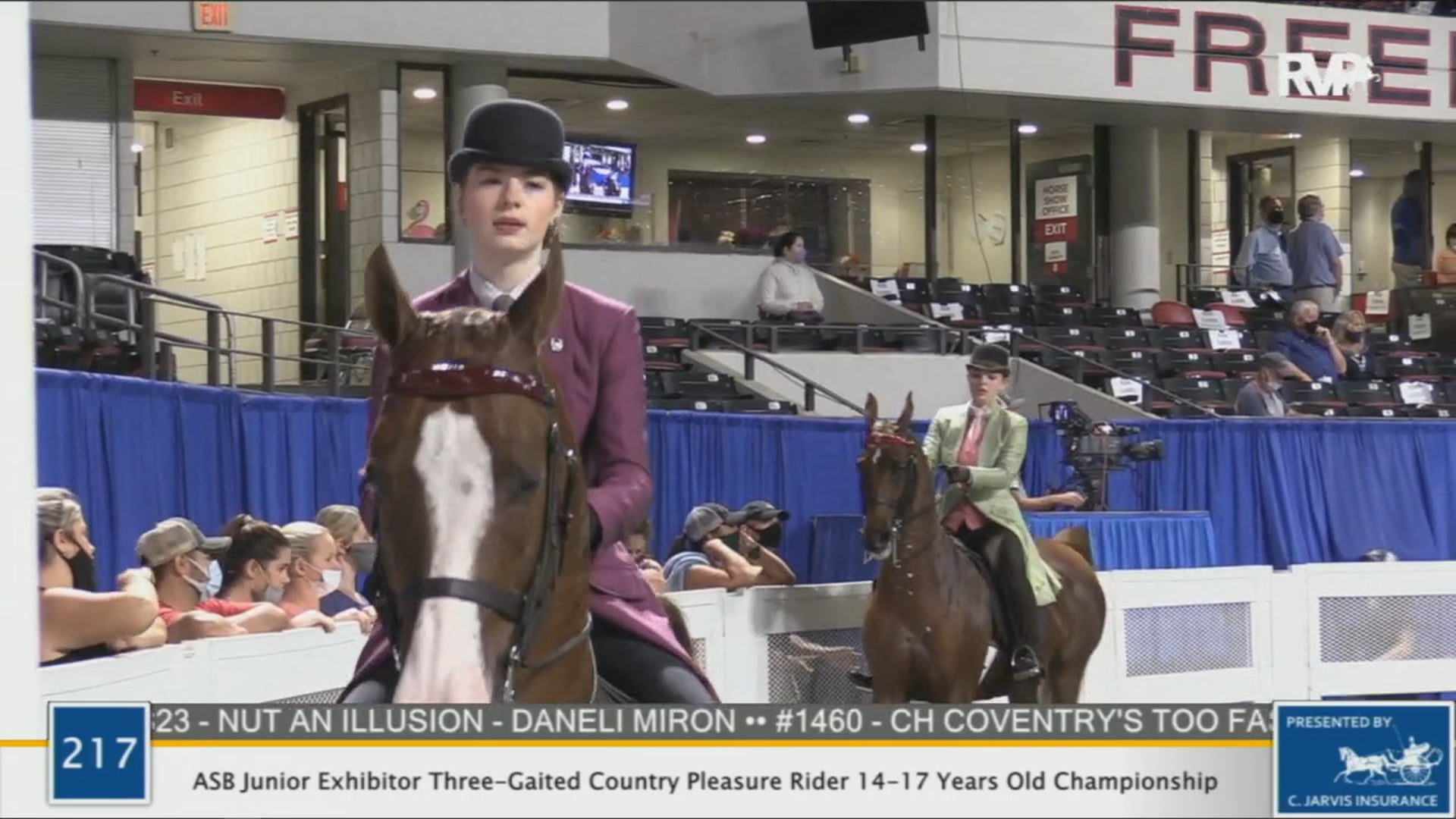 WCHS 2020 Class 217 - ASB Junior Exhibitor Three-Gaited Country Pleasure Rider 14-17 Years Old Championship