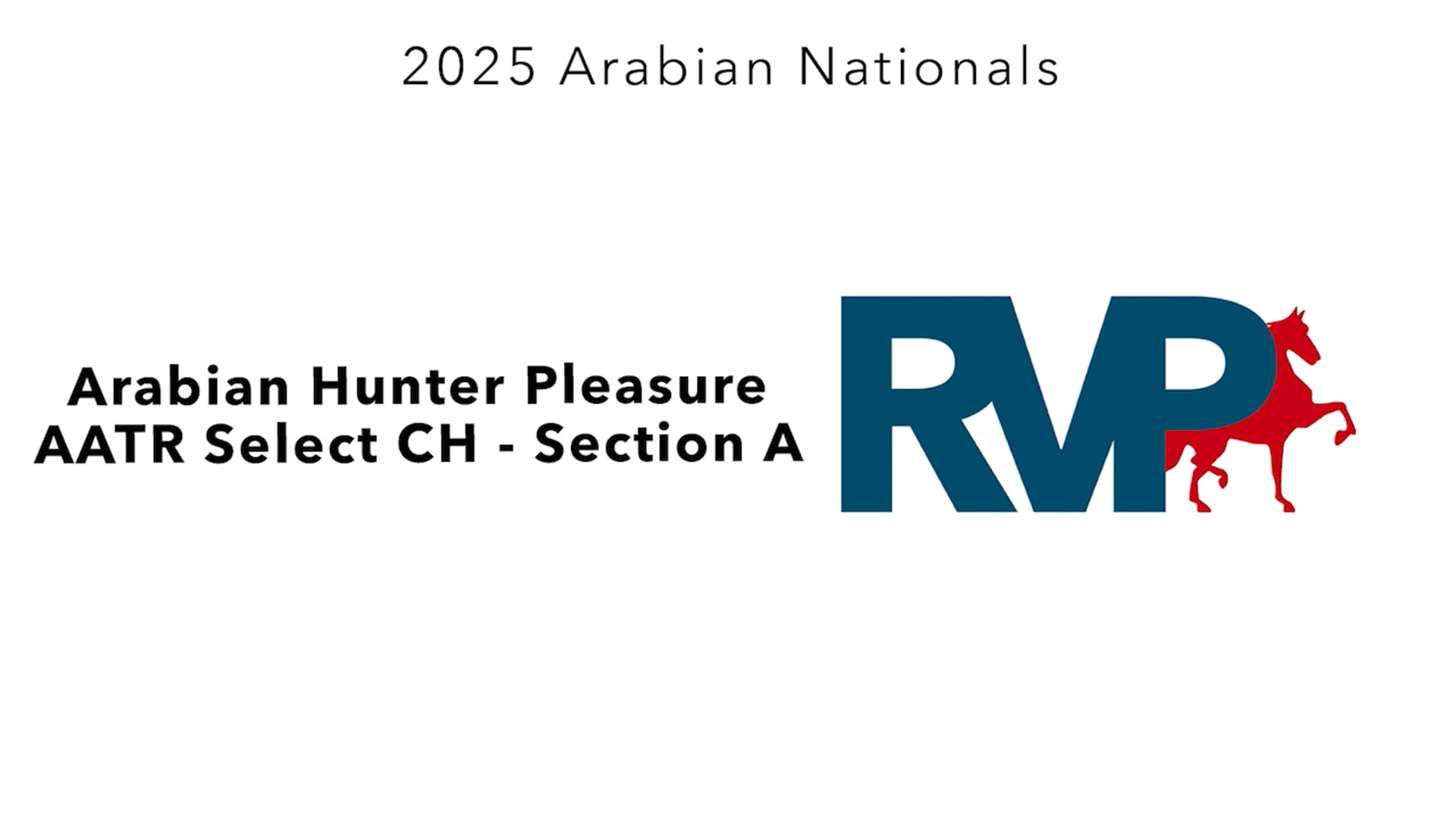 AN25 - Class 1169a - Arabian Hunter Pleasure AATR Select CH - Section A