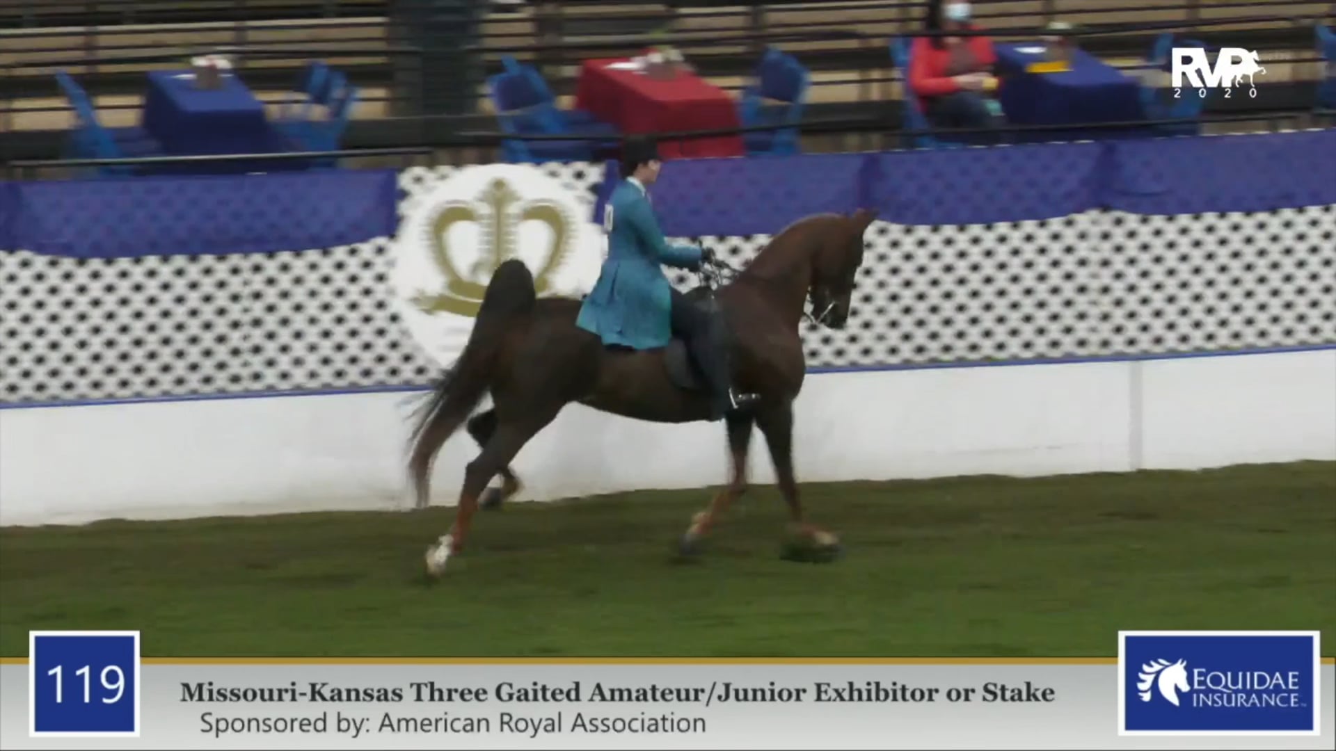 2020 AR - Class 119 MO:KS Three Gaited Amateur:
Junior Exhibitor Stake