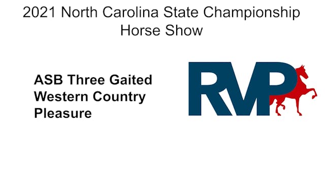 NCSC21 - Class 19 - ASB Three Gaited ...