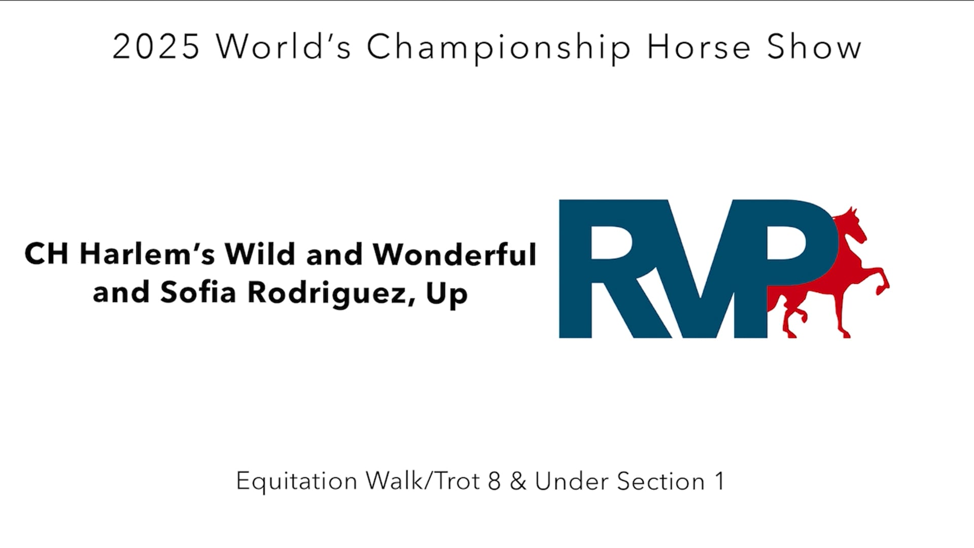 WCHS25 - Class 128.1 - CH Harlem's Wild and Wonderful and Sofia Rodriguez, Up