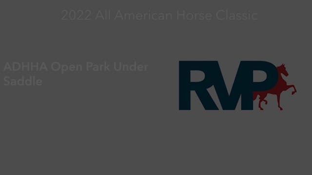 AAC22 - Class 106 -  ADHHA Open Park ...