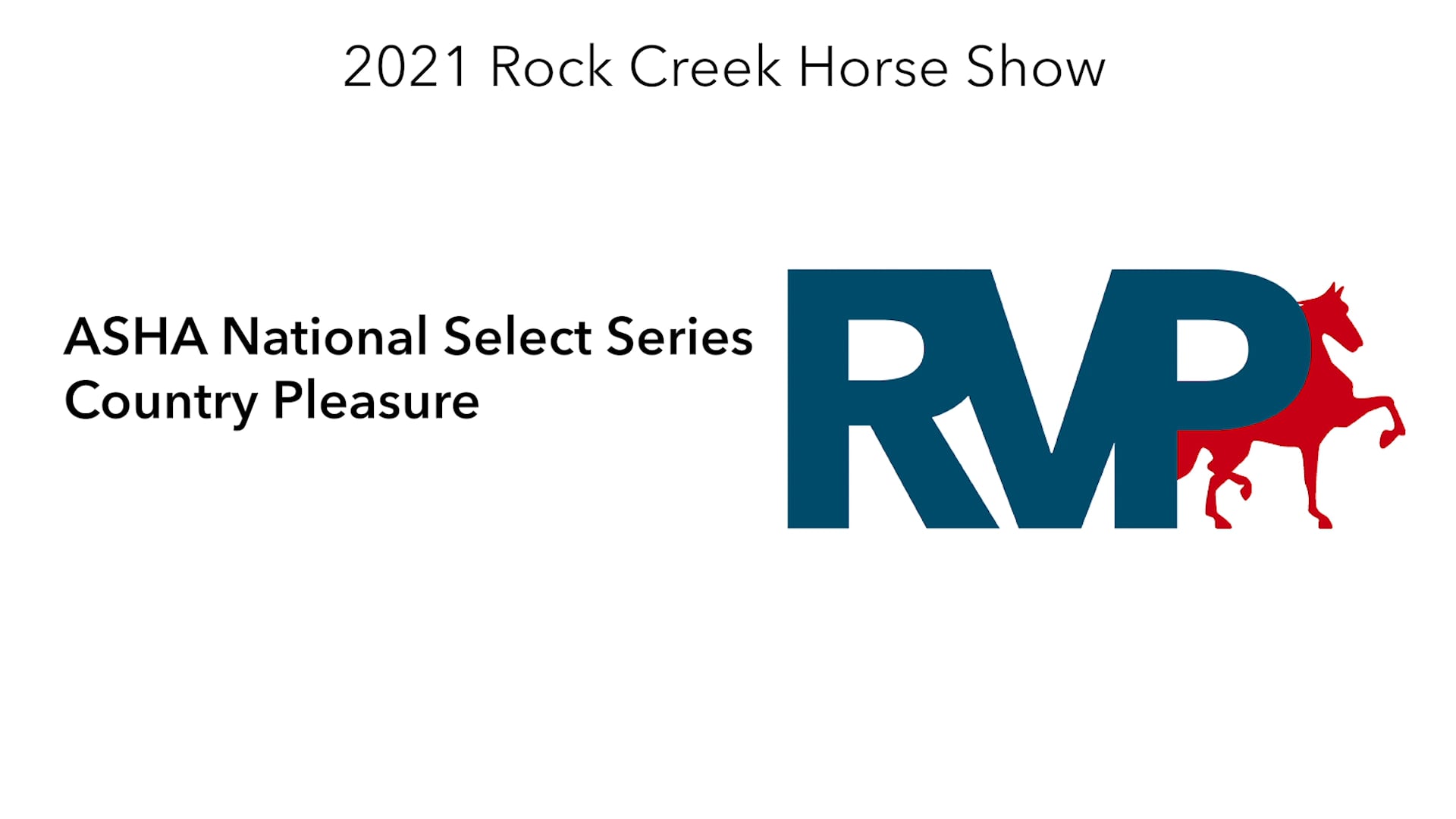 RC21 - Class 65 - ASHA National Select Series Country Pleasure