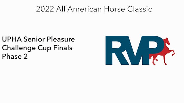 AAC22 - Class 158 -  UPHA Senior Plea...