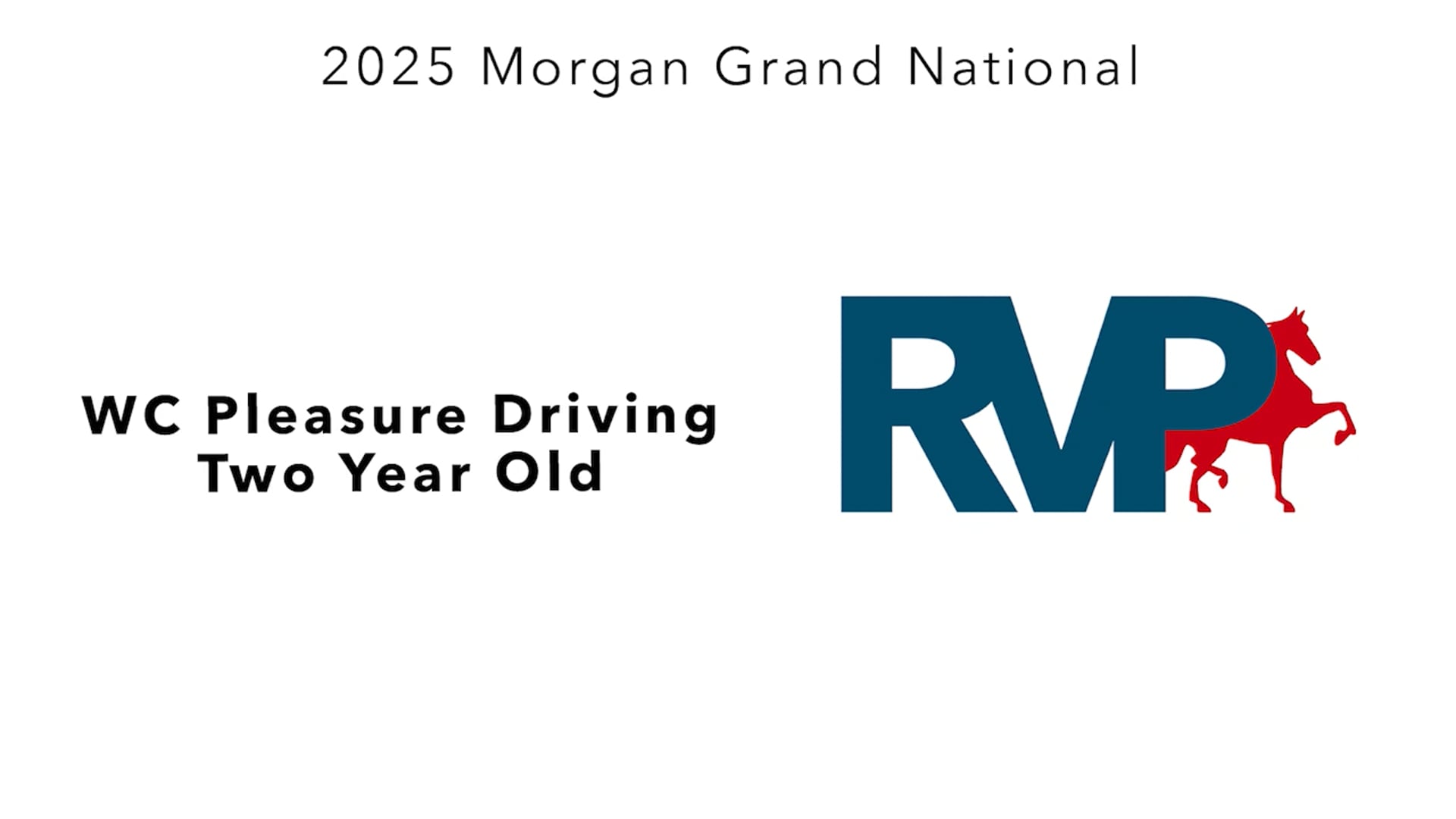 MGN25 - Class 473 - WC Pleasure Driving Two Year Old