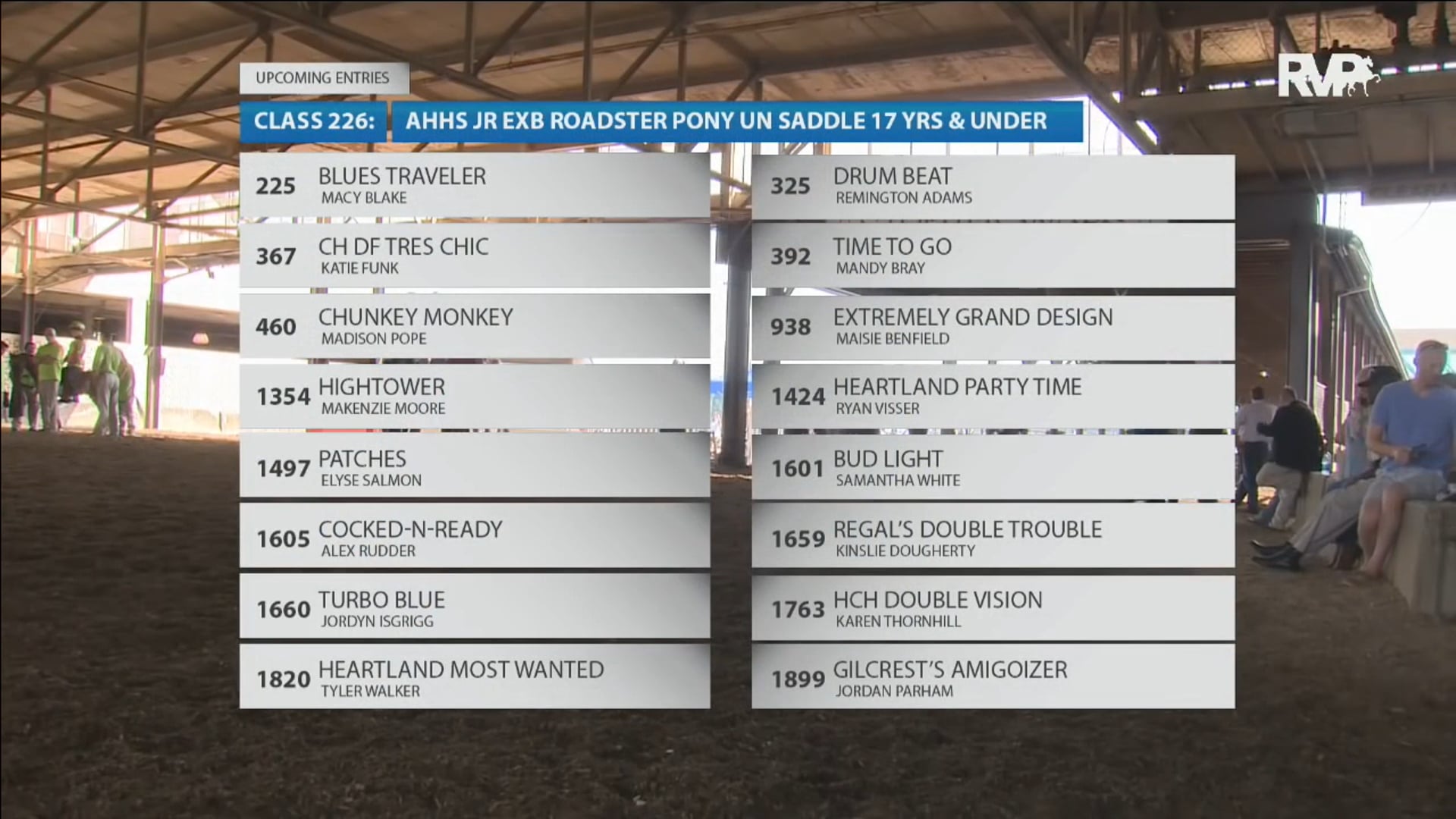 2016 WCHS - Class 225 ASB Junior Exhibitor Park Horse Three Gaited Championship