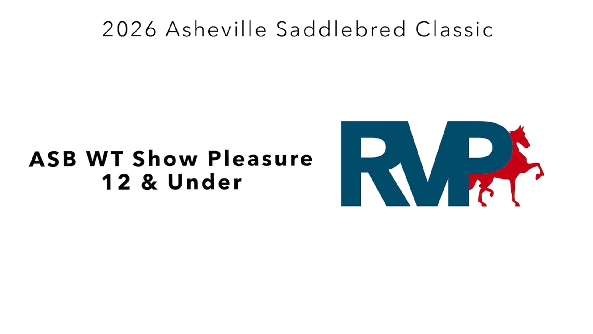 ASC26 - Class 84 - ASB WT Show Pleasure 12 & Under